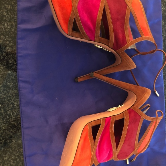 Aquazzura suede sexy thing bootie sandals - Picture 3 of 5